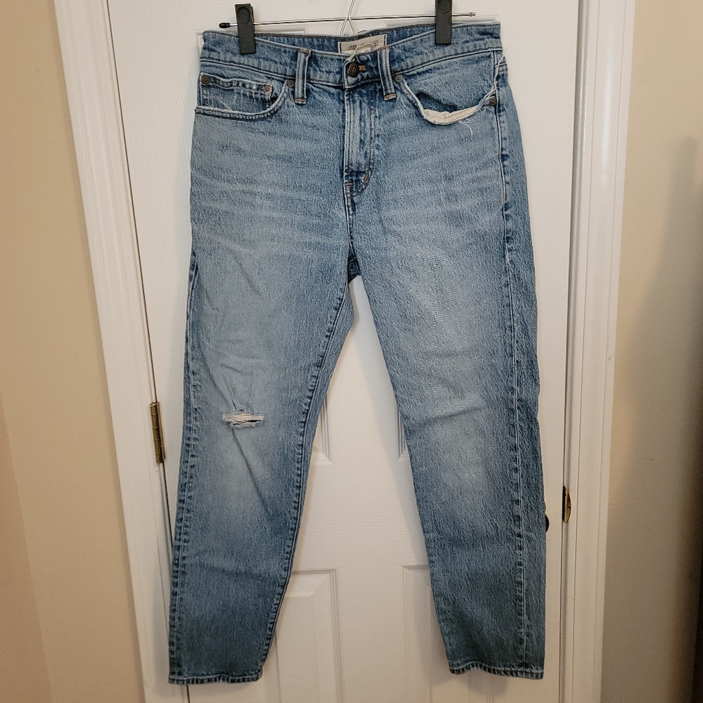 Madewell Relaxed Taper Medium Light Wash Denim Jeans W29 L30 - Picture 2 of 6